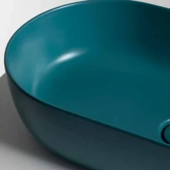 Viadurini Bathroom Farbige Waschbecken-Aufsatzwaschbecken aus Keramik, 70x35 cm, hergestellt in Italien, Star, modernes Design