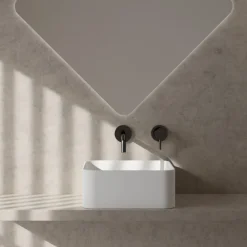 Viadurini Bathroom Keramikwaschbecken-Aufsatzwaschbecken aus Keramik mit Ablaufgarnitur, hergestellt in Italien – Box