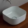Viadurini Bathroom Farbige Waschbecken-Aufsatzwaschbecken aus Keramik, 37x37 cm, hergestellt in Italien, Star, modernes Design