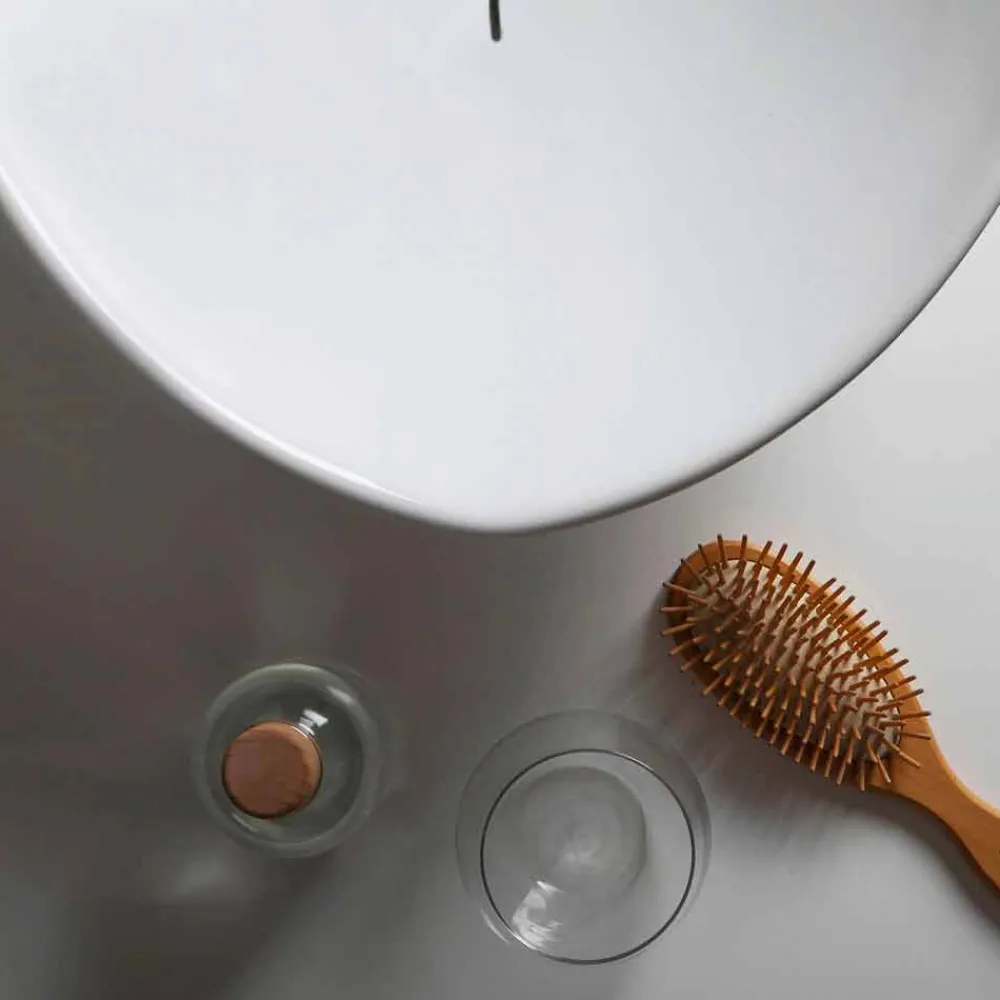 Viadurini Bathroom Keramikwaschbecken-Aufsatzwaschbecken aus Keramik, modernes Design made in Italy Animals