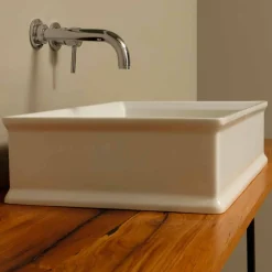 Viadurini Bathroom Keramikwaschbecken-Aufsatzwaschbecken aus Keramik, neoklassisches Design Debora, Italy