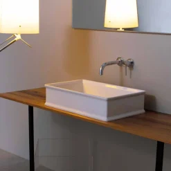 Viadurini Bathroom Keramikwaschbecken-Aufsatzwaschbecken aus Keramik, neoklassisches Design Debora, Italy
