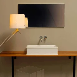 Viadurini Bathroom Keramikwaschbecken-Aufsatzwaschbecken aus Keramik, neoklassisches Design Debora, Italy