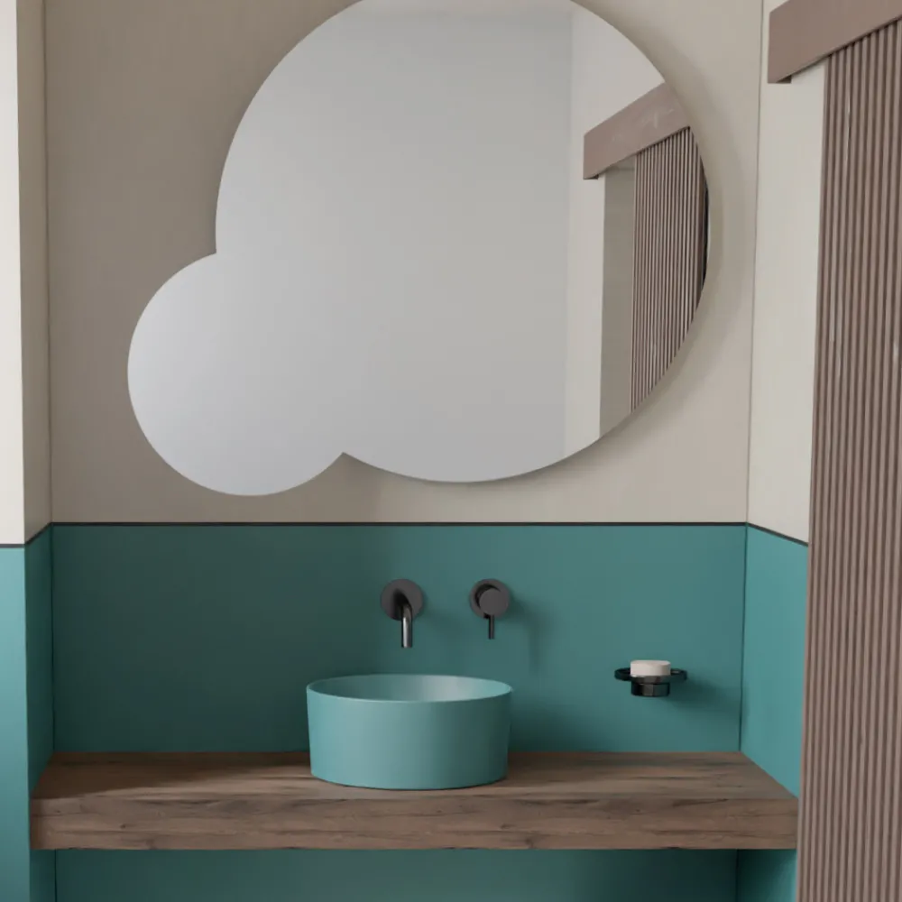 Viadurini Bathroom Keramikwaschbecken-Aufsatzwaschbecken aus Keramik in verschiedenen Ausführungen, hergestellt in Italien – Kugeln