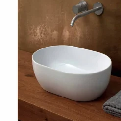 Viadurini Bathroom Farbige Waschbecken-Aufsatzwaschbecken aus Keramik, 45 x 32 cm, hergestellt in Italien, Star, modernes Design