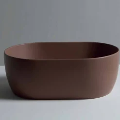 Viadurini Bathroom Farbige Waschbecken-Aufsatzwaschbecken aus Keramik, 45 x 32 cm, hergestellt in Italien, Star, modernes Design