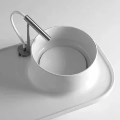 Viadurini Bathroom Keramikwaschbecken-Aufsatzwaschbecken aus Keramik in modernem Design Marta