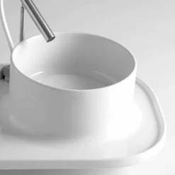 Viadurini Bathroom Keramikwaschbecken-Aufsatzwaschbecken aus Keramik in modernem Design Marta