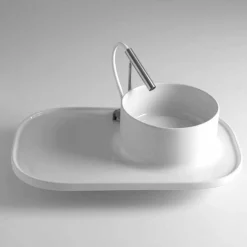 Viadurini Bathroom Keramikwaschbecken-Aufsatzwaschbecken aus Keramik in modernem Design Marta