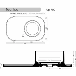 Viadurini Bathroom Keramikwaschbecken-Aufsatzwaschbecken aus Keramik in modernem Design Marta