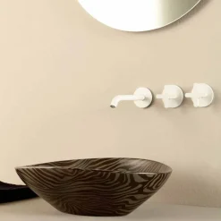 Viadurini Bathroom Farbige Waschbecken-Aufsatzwaschbecken aus Keramik, gestreift made in Italy Design Animals