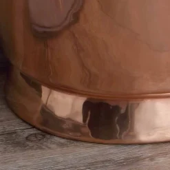 Viadurini Bathroom Kupferwaschbecken-Aufsatzwaschbecken aus Kupfer und Eisen weiß Cala