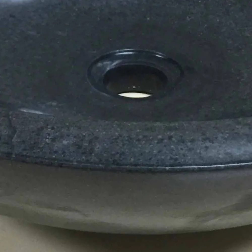 Viadurini Bathroom Steinwaschbecken-Aufsatzwaschbecken aus Naturstein schwarz Ziva, Einzelstück