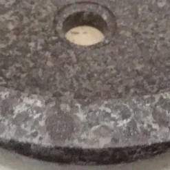 Viadurini Bathroom Steinwaschbecken-Aufsatzwaschbecken aus Naturstein grau Levi, Einzelstück