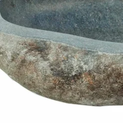 Viadurini Bathroom Steinwaschbecken-Aufsatzwaschbecken aus Naturstein Kai, mit Hahnloch