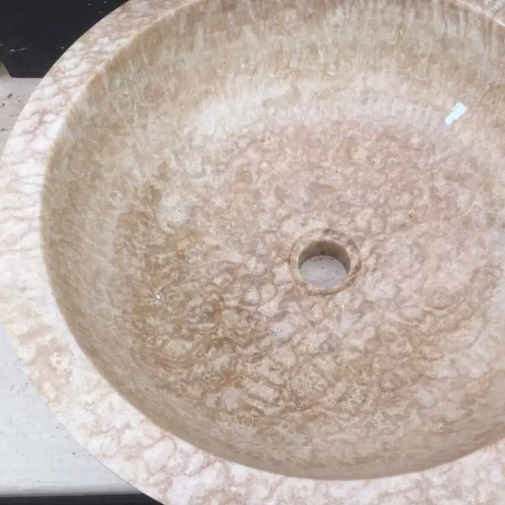 Viadurini Bathroom Steinwaschbecken-Aufsatzwaschbecken aus Naturstein Ana, Einzelstück