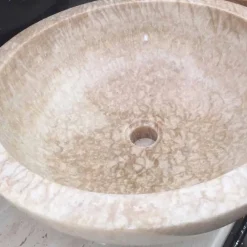 Viadurini Bathroom Steinwaschbecken-Aufsatzwaschbecken aus Naturstein Ana, Einzelstück