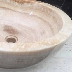 Viadurini Bathroom Steinwaschbecken-Aufsatzwaschbecken aus Naturstein Ana, Einzelstück