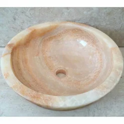 Viadurini Bathroom Steinwaschbecken-Aufsatzwaschbecken aus Naturstein Ana, Einzelstück