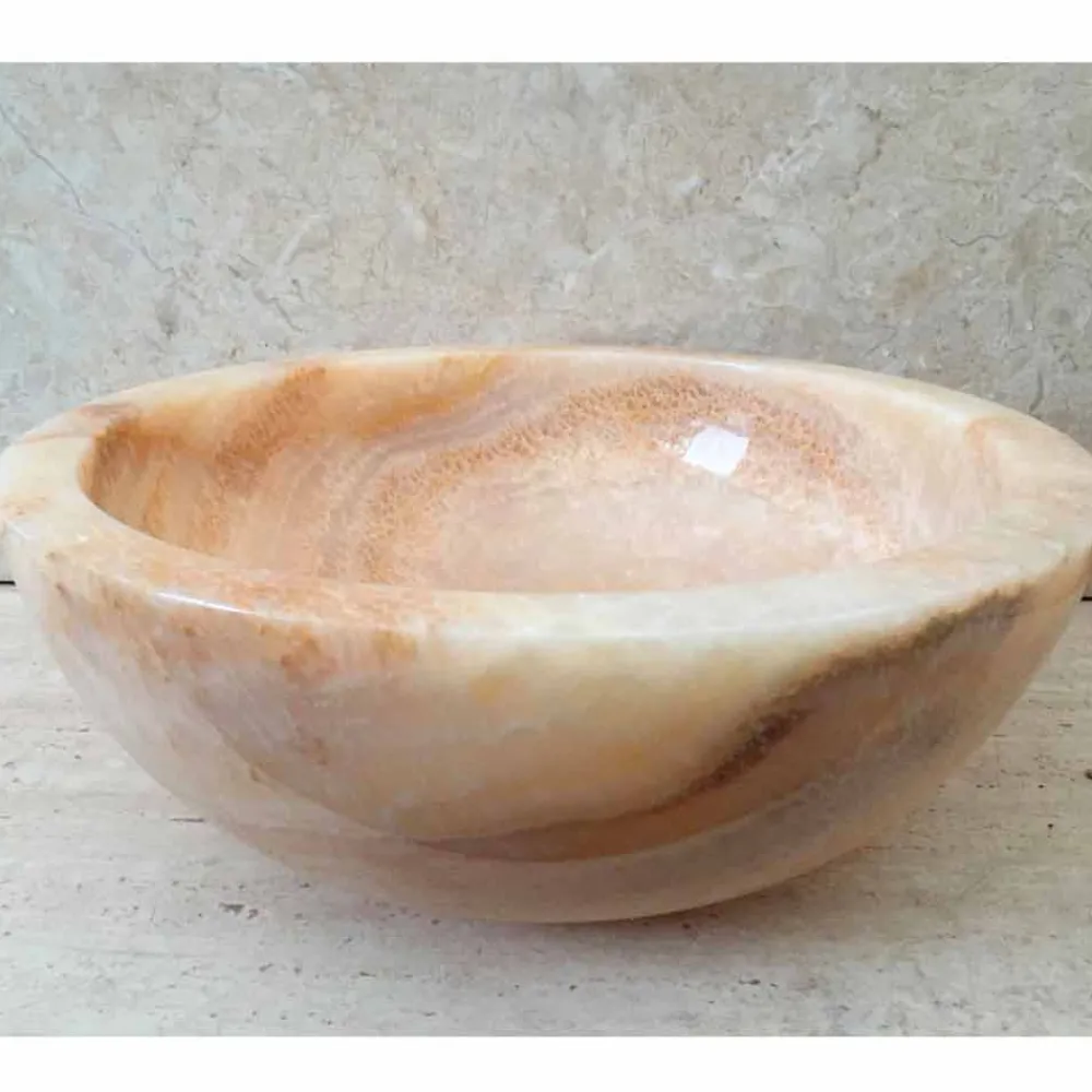 Viadurini Bathroom Steinwaschbecken-Aufsatzwaschbecken aus Naturstein Ana, Einzelstück