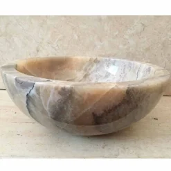 Viadurini Bathroom Steinwaschbecken-Aufsatzwaschbecken aus natürlichem Onyxstein Ana, handgefertigt