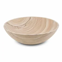 Viadurini Bathroom Steinwaschbecken-Aufsatzwaschbecken aus Sandstein in runder Form - Cerasolo