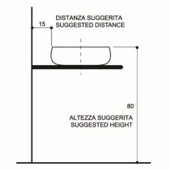 Viadurini Bathroom Keramikwaschbecken-Aufsatzwaschbecken Design aus Keramik Rako 24k Gold, Ramon