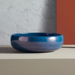 Viadurini Bathroom Waschbecken Aus Fire Clay-Aufsatzwaschbecken für Badezimmer aus Schamott, hergestellt in Italien – Tallone