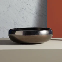 Viadurini Bathroom Waschbecken Aus Fire Clay-Aufsatzwaschbecken für Badezimmer aus Schamott, hergestellt in Italien – Tallone