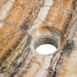 Viadurini Bathroom Steinwaschbecken-Aufsatzwaschbecken handgefertigt aus Flussstein, Palata