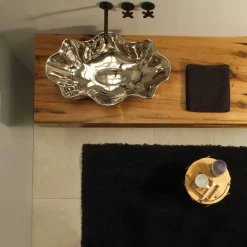 Viadurini Bathroom Farbige Waschbecken-Aufsatzwaschbecken in modernem Design, aus Keramik made in Italy Cubo