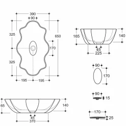 Viadurini Bathroom Farbige Waschbecken-Aufsatzwaschbecken in modernem Design, aus Keramik made in Italy Cubo