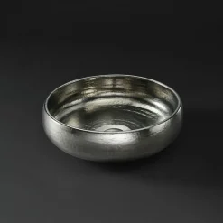 Viadurini Bathroom Waschbecken Aus Fire Clay-Aufsatzwaschbecken in Raku-Ton-Platin-Finish, hergestellt in Italien – Ribano