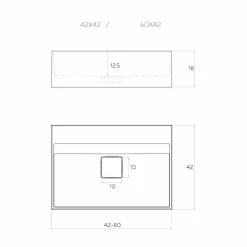 Viadurini Bathroom Design Waschbecken Aus Solid Surface-Aufsatzwaschbecken mit einem modernen Design in Italien hergestellt, Lavis