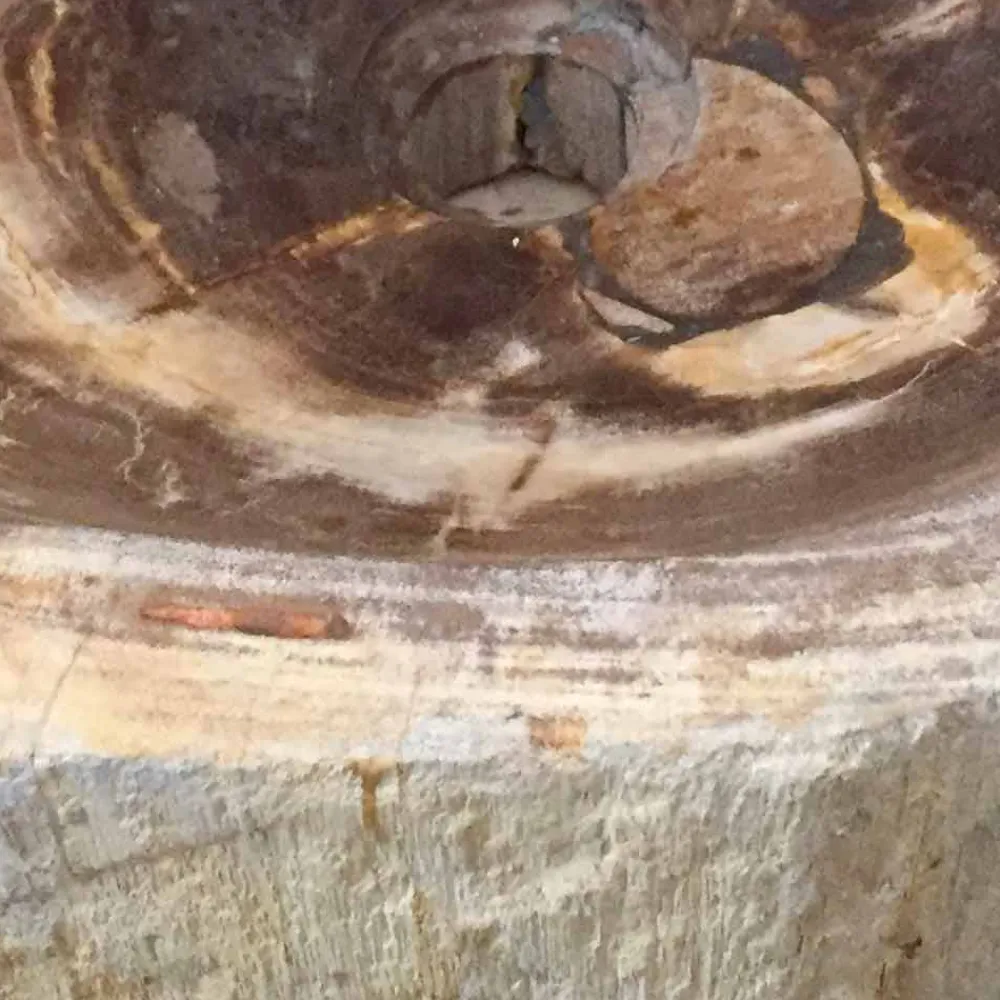 Viadurini Bathroom Steinwaschbecken-Aufsatzwaschtisch aus verchromtem Holz Star Big, Einzelstück