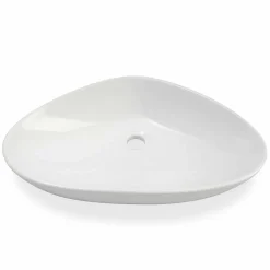 Viadurini Bathroom Keramikwaschbecken-Aufsatzwaschtisch aus weißer Keramik Made in Italy - Hamburg