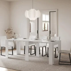 Viadurini Living Ausziehbarer Konsolentisch-Ausziehbare Konsole auf 211 cm aus Melaminplatten „Made in Italy“ – Principessa