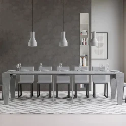 Viadurini Living Ausziehbarer Konsolentisch-Ausziehbare Konsole auf 300 cm aus Holz, hergestellt in Italien – Thron