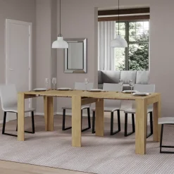 Viadurini Living Ausziehbarer Konsolentisch-Ausziehbare Konsole auf 211 cm aus Melamin, hergestellt in Italien – Incantesimo