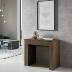 Viadurini Living Ausziehbarer Konsolentisch-Ausziehbare Konsole auf 307 cm aus Holzmikropartikeln Made in Italy – Corona