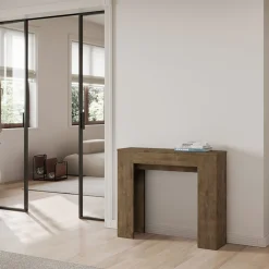 Viadurini Living Ausziehbarer Konsolentisch-Ausziehbare Konsole auf 181 cm aus Melaminplatten „Made in Italy“ – Drago