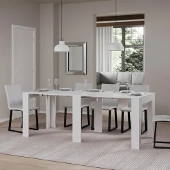 Viadurini Living Ausziehbarer Konsolentisch-Ausziehbare Konsole auf 181 cm in Melamin Essence Made in Italy – Castello