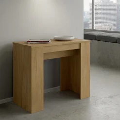 Viadurini Living Ausziehbarer Konsolentisch-Ausziehbare Konsole auf 308 cm mit zentraler Unterstützung, hergestellt in Italien – Oracle