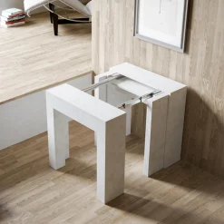 Viadurini Living Ausziehbarer Konsolentisch-Ausziehbare Konsole auf 299 cm mit internen Erweiterungen, hergestellt in Italien – Sanduhr