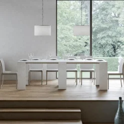 Viadurini Living Ausziehbarer Konsolentisch-Ausziehbare Konsole auf 299 cm mit internen Erweiterungen, hergestellt in Italien – Sanduhr