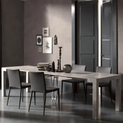 Viadurini Living Ausziehbarer Konsolentisch-Ausziehbare Konsole bis 290 cm aus Melaminholz Made in Italy - Paride