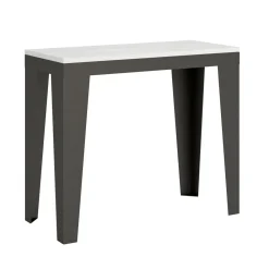 Viadurini Living Ausziehbarer Konsolentisch-Ausziehbare Konsole bis zu 300 cm aus Mikropartikeln aus Holz, hergestellt in Italien – Flamber