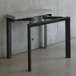 Viadurini Living Ausziehbarer Konsolentisch-Ausziehbare Konsole bis zu 90 cm aus Melamin und Metall, hergestellt in Italien – Tasche