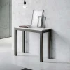 Viadurini Living Ausziehbarer Konsolentisch-Ausziehbare Konsole mit modernem Design aus Holz und Eisen, hergestellt in Italien – Never