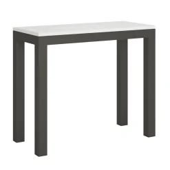 Viadurini Living Ausziehbarer Konsolentisch-Ausziehbare Konsole mit modernem Design aus Holz und Eisen, hergestellt in Italien – Never